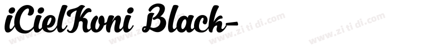 iCielKoni Black字体转换